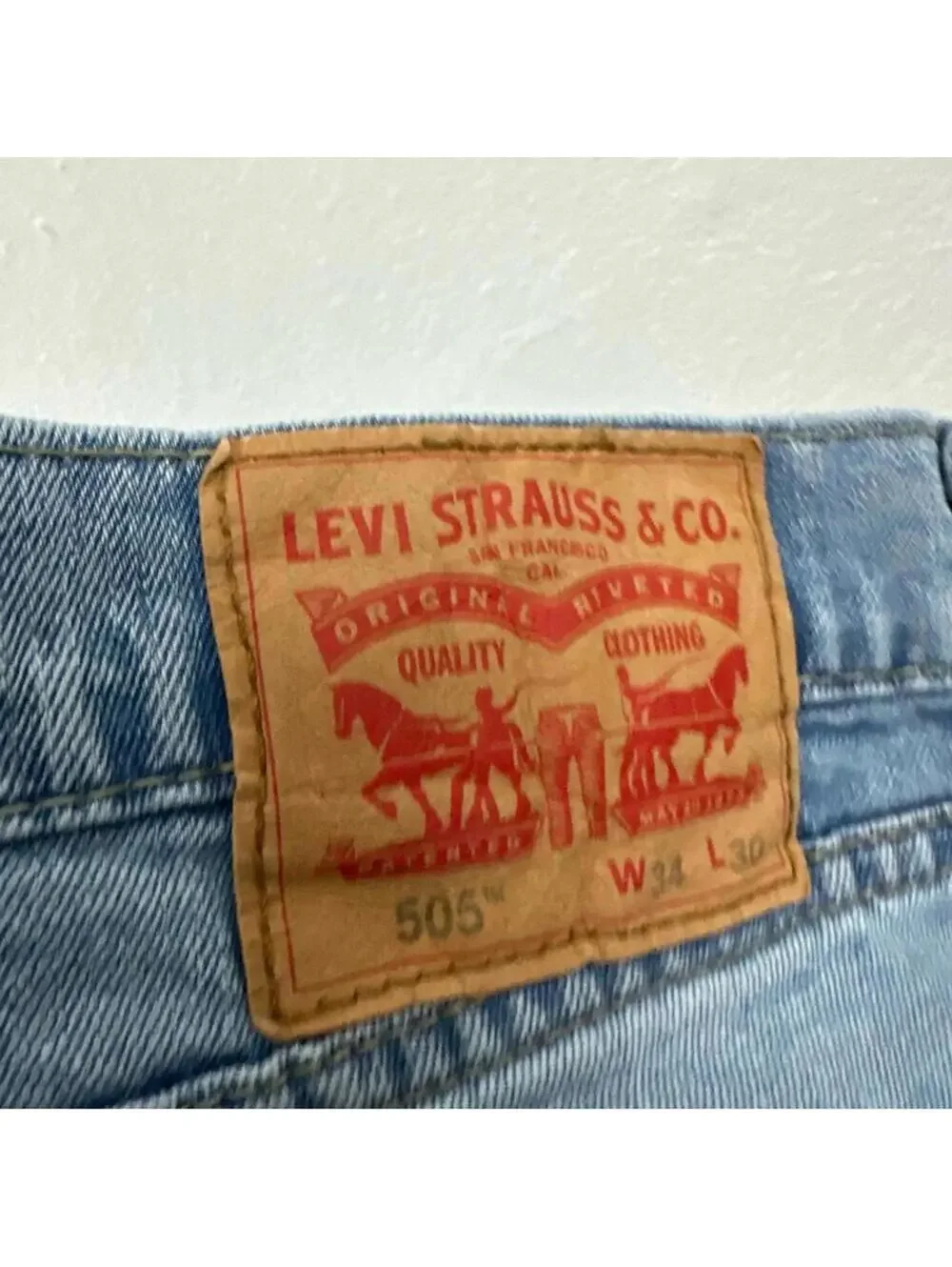 Levi's 505 Straight Leg Men's Jeans Size 34